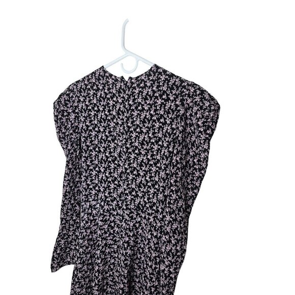 Philosophy Di Lorenzo Serafini Printed Midi Floral Pink Silk Dress SZ 0 - Picture 8 of 12